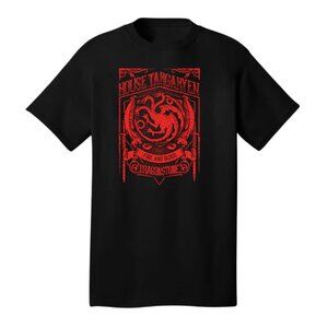 GAME OF THRONES HOUSE TARGARYEN Shirt Size Small- Port & Co.- 100% Cotton